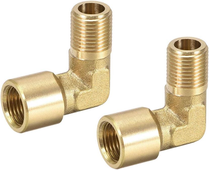 Brass Pipe Fitting 90 Degree Elbow G1/8 Male X G1/8 Female