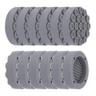 Anti Vibration Pads for Washing Machine, 12pcs Silicone Non-Silp Support Feet Mat with 19 Strong Suction Cups for Stop Washer and Dryer Walking (Grey, 2.5" Diameter)