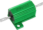 25W 4.7 Ohm 5% Wirewound Aluminum Housed Power Resistor Green