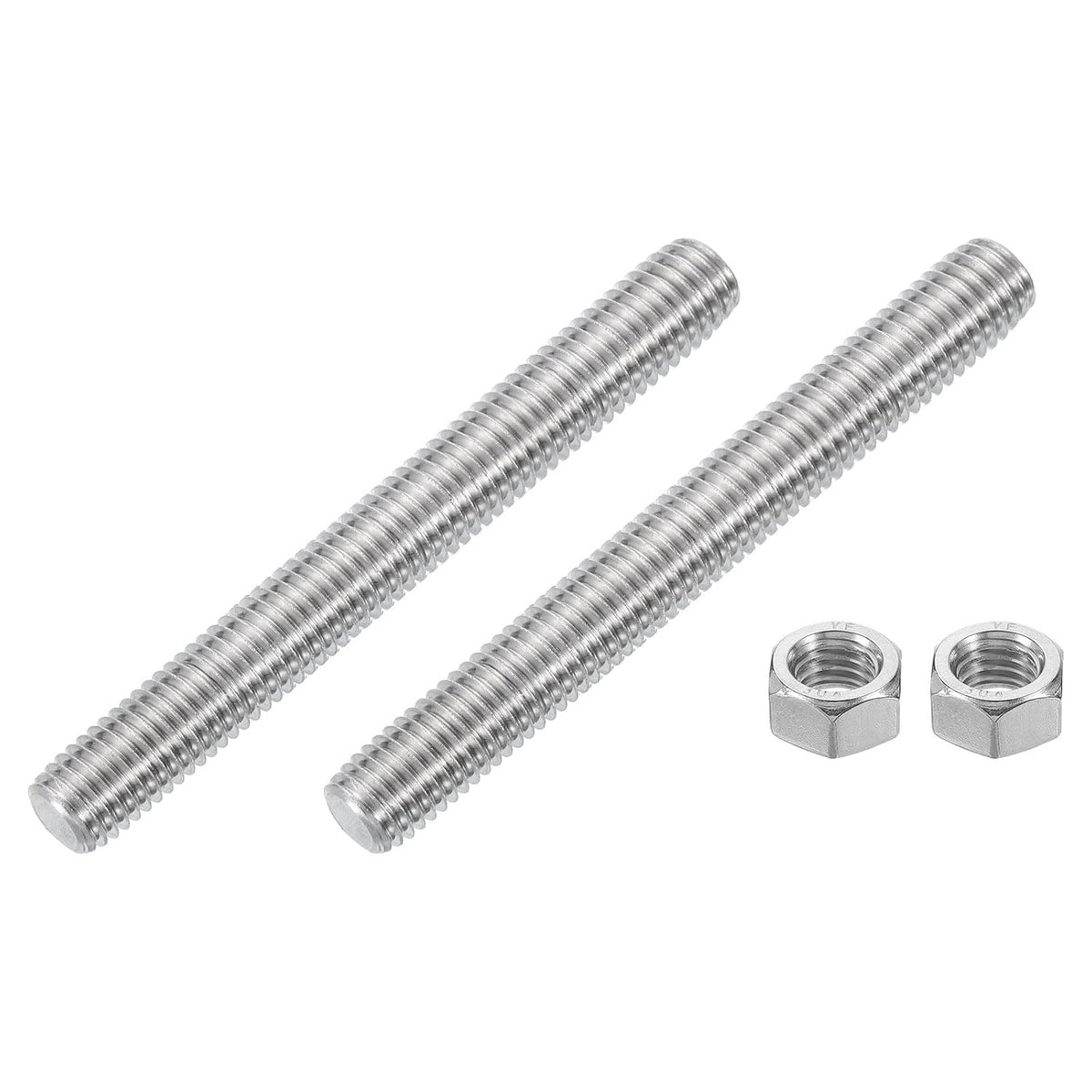 1/2"-13 Lengkap Seluruhnya Berbaling Rod, 4Pcs Baling Panjang 304 Stainless Steel Panjang 2" Tali Tangan Kanan untuk Perkakas Perhiasan Perhiasan Perhiasan Perhiasan Perhiasan Perhiasan Perhiasan Perhiasan Perhiasan Perhiasan Perhiasan Perhiasan Perh