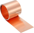 T2 Copper Sheet Roll, 0.2mm 24Ga Thick, 1070mm x 50mm/3.5Ft x 2in, Copper Strip for Craft, Electrical, House Repair