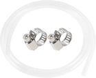 Silicone Tubing 7mm ID 3/8"(9mm) OD 5ft(1.5m) Silicone Rubber Tube Air Hose Water Pipe Clear with Clamps