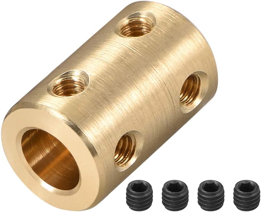 5mm to 8mm Bore Rigid Coupling Set Screw L22XD14 Copper,Shaft Coupler Connector,Motor Accessories