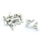 10PCS 6mm x 20mm Metal Fastener Wide Wing Head Screw Bolts