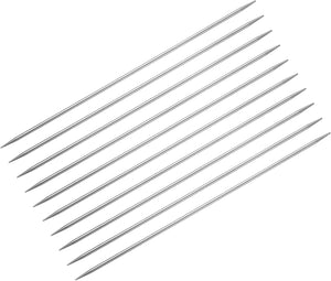 10Pcs Knitting Needle 3.0mm Diameter 7.87 Inches Length Stainless Steel Double Pointed Sweater Stitching Needles for Handmade Projects DIY Knitting
