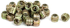 M8x10mm Hex Socket Threaded Insert Nuts Bronze Tone 30pcs for Wood Furniture