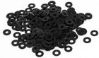 M3 x 7mm x 0.5mm Black Zinc Plated Flat Washers Gaskets Spacers 300PCS