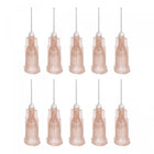 Industrial Blunt Tip Dispensing Needle with Luer Lock for Liquid Glue Gun, 26G 1/2", 10 Pcs (Light Brown)