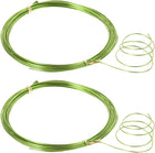 LinkMejor Aluminum Wire 32.5 Ft 1mm Dia. Flexible Metal Wire Light Green for DIY Arts Crafts 2 Pcs