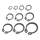 200 Pcs External Retaining Rings, 10 Sizes 65Mn Carbon Steel External Circlip Snap Rings Assortment Kits Round Wire Snap Rings for Valves Electrical Appliances