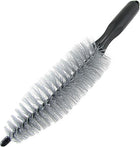 Auto Car Wheel Plastic Black Handle Gray Bristle Cleaning Brush