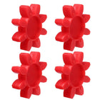 4pcs GS42 Coupling Insert, Urethane Flexible Solid Type Jaw Coupling Center Insert for L-Jaw Couplings L-Jaw Couplers Set, Red