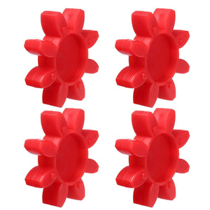 4pcs GS42 Coupling Insert, Urethane Flexible Solid Type Jaw Coupling Center Insert for L-Jaw Couplings L-Jaw Couplers Set, Red