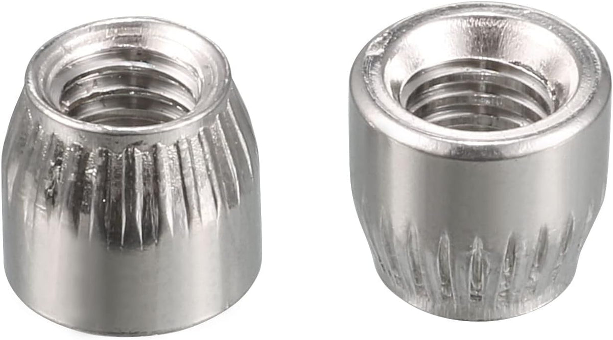 M6 Female Thread Stainless Steel Conical Cap Tapered Cone Nut 10pcs