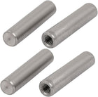 304 Stainless Steel M5 Female Thread 8mm x 35mm Cylindrical Dowel Pin 4pcs