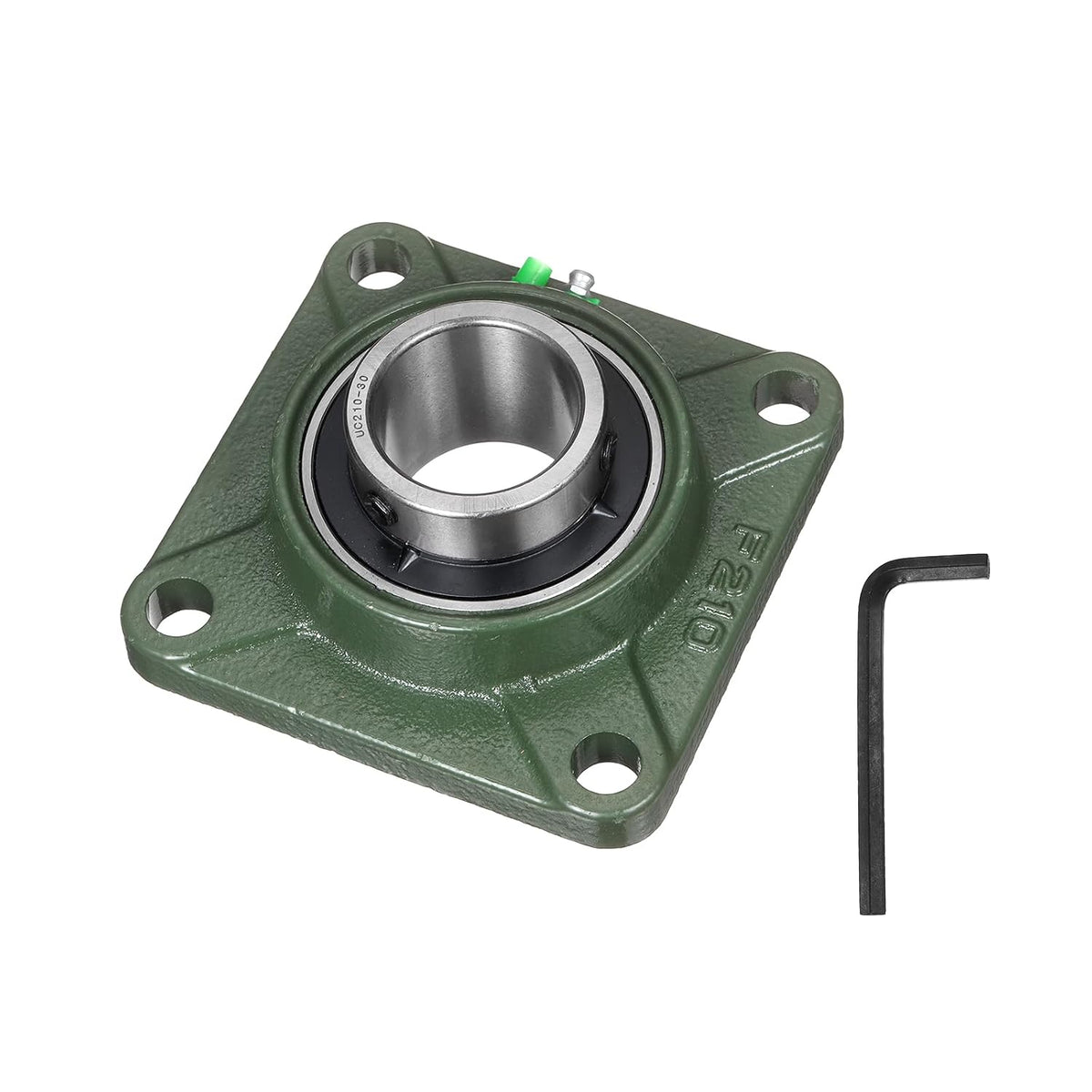 UCF210-30 Pillow Block Bearings, 1-7/8 inch Bore Self Alignment, Solid Cast Iron Base, Chrome Steel Square Flange Mounted Pillow Block Ball Bearing, (ABEC3)