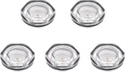 Air Compressor Oil Level Gauge Sight Glass M33x1.5mm Male Threaded Glass Liquid Indicator Sight Window 5Pcs