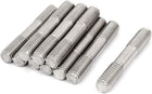 M10x60mm Double End Thread 304 Stainless Steel Tight Adjustable Push Rod Stud 10pcs