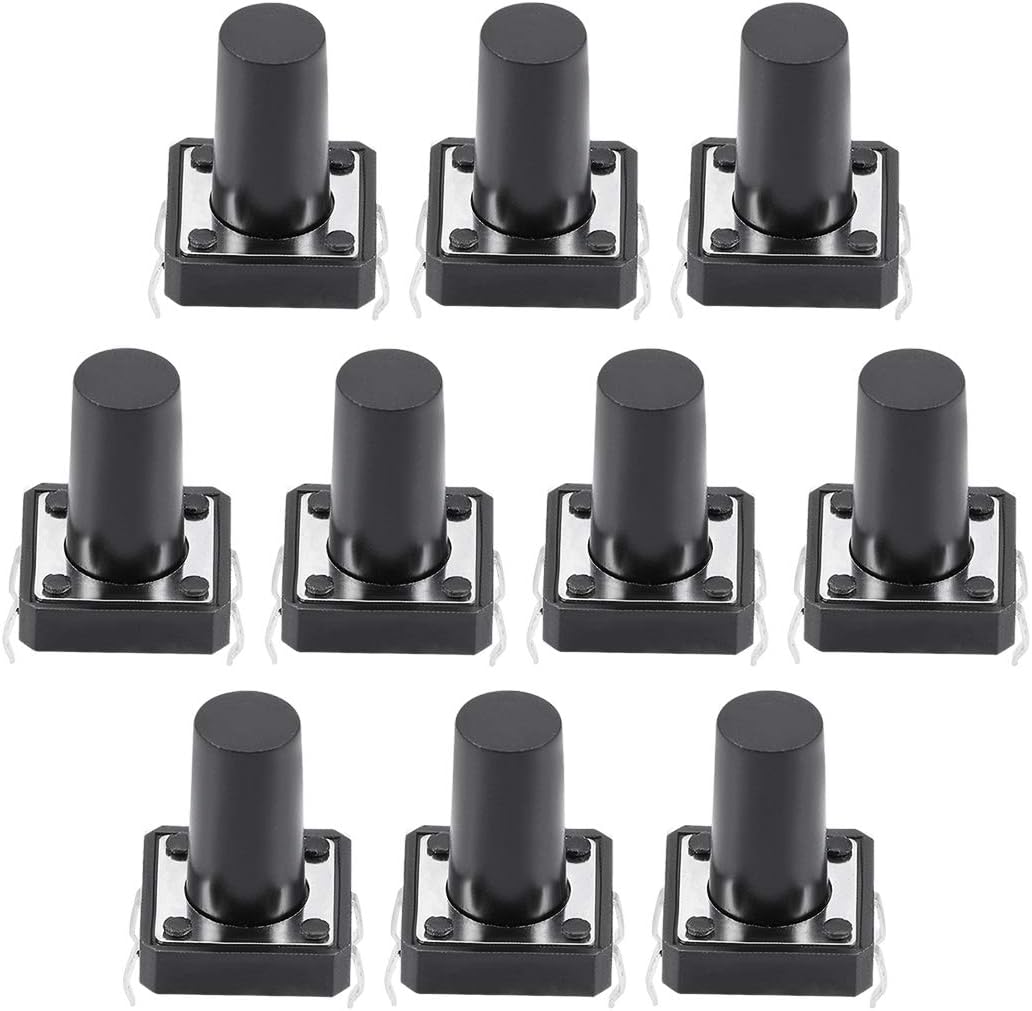 12x12x15mm Panel Mini/Micro/Small PCB Momentary Tactile Tact Push Button Switch DIP 10PCS