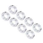 8pcs Set Screw Collars 20mm Bore, Aluminum Shaft Collars, 32mm OD, 10mm Thickness, Set Screw Clamp Collar Axle Collar for Linear Rod Shaft Guide