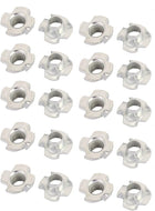 M8 4 Prongs Pronged T-Nuts Fasteners 20pcs for Wood Furniture