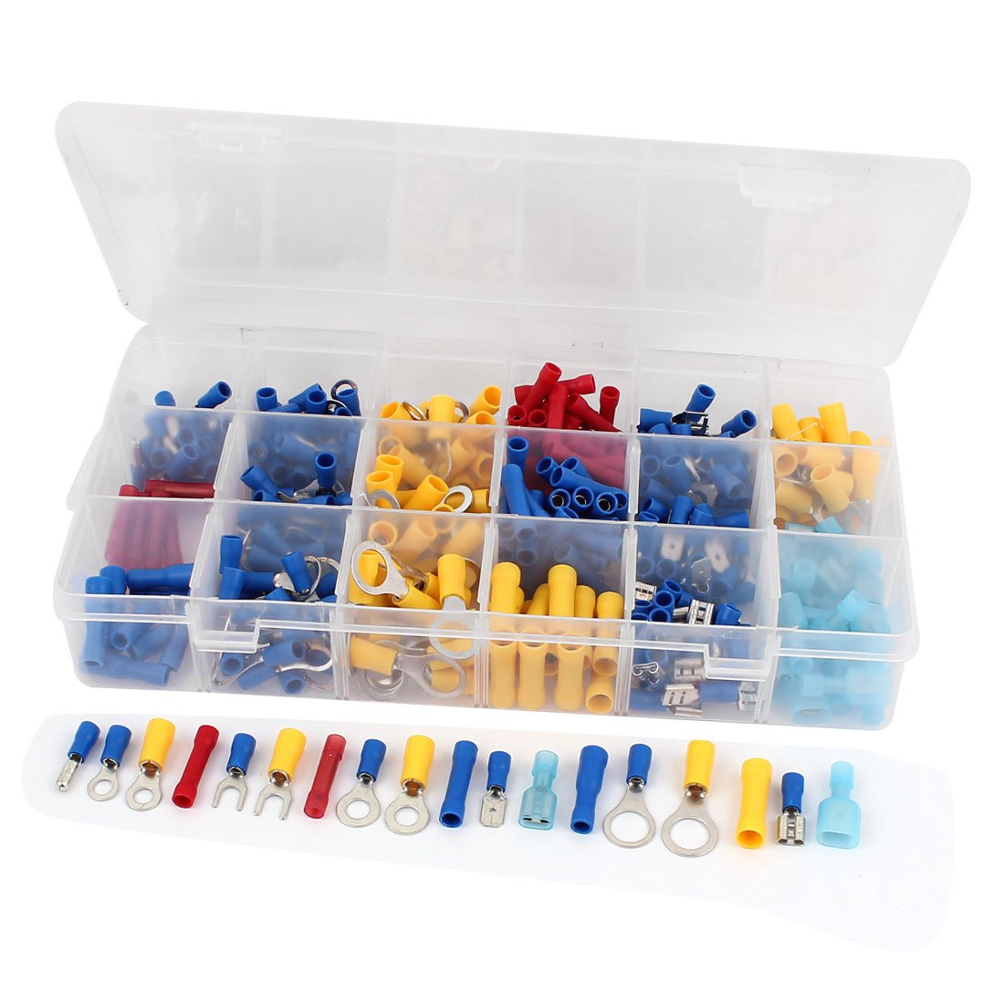 Wire Crimp Connector Insulated Cord Terminal AWG 22 to 10 Kit with 360 Piece
