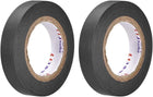 Insulating Tape 15mm/0.59inch Width 14.5M/47.5ft Long 0.15mm Thick PVC Electrical Tape Rated for Max. 400V 80C Use Black 2pcs