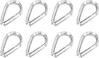 15Pcs Wire Rope Thimble, 3/16" M5 Stainless Steel Thimble for 3/16" Diameter Wire Rope, Marine Rigging, Boat, Fishing, Construction, Industrial Applications