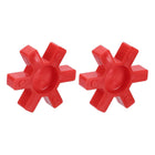 2pcs L090 Jaw Coupling Insert, Urethane Flexible Solid Type Center Insert for L-Jaw Couplings, Red