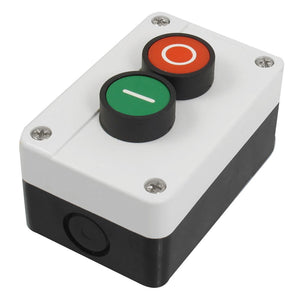 AC 600V Ui 10A Ith Momentary Red Green Sign NO NC Push Button Switch Station I/O