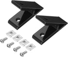 2Set 45 Degree Angle Aluminum Profile Corner Bracket, Corner Brace Joint Connectors for 3030 Series with Bolts Nuts (Black)
