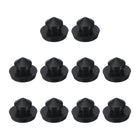 10pcs Hole Plug 3/16 Inch (6mm) Black Silicone Button Plugs, Snap-in Locking, Waterproof & Dustproof