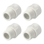 リンクメホア 5Pcs 2" PVCパイプフィッティング スケジュール40 NPTメートルスレッドアダプター