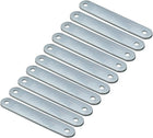 Repair Plate, 76mmx12mm, Flat Fixing Mending Corner Brace Bracket Connector, Pack of 10