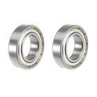 6902ZZ Deep Groove Ball Bearing 15x28x7mm Double Shielded ABEC-3 Bearings 2-Pack