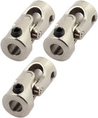 5.0mm to 5.0mm Inner Dia Rotatable Universal Steering Shaft U Joint Coupler 3pcs