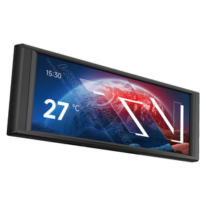 LinkMejor Trofeo Vision LCD Black Edition Cella con Schermo Sub-Display da 6.86 pollici a Colori Completi con Risoluzione 1280x480, Schermo a Pannello Magnetico, Supporta Immagini Dinamiche/Statiche Fai Da Te