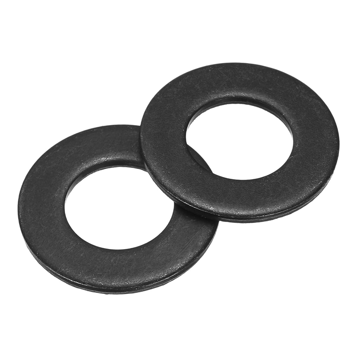100 Pcs Fender Washer, M10 Carbon Steel Flat Washer Fastener Sealing Gasket, Black