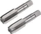 Metric Hand Tap M18 Thread 1.5 Pitch 4 Straight Flutes H2 Alloy Tool Steel Bottom & Taper Screw Tap Set Tapping Tools for Repairing 1 Pair