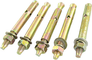 5 Pcs Hex Nut Expansion Bolt Sleeve Anchors M6 x 70mm