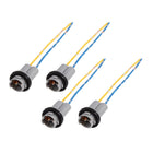 DC 12V T10 Billampssockeladapter, glödningstråddräneringskontakt, 4 stk