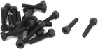 M2.5x12mm 12.9 Alloy Steel Hex Socket Head Cap Screws Bolt Black 20pcs