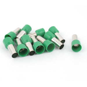 a14122500ux0357 10 x Wire Crimp Connector Terminal Insulated Ferrule Green E25-16 4AWG