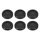 6Pcs Rubber Grommets 1-2/8" (32mm) Drill Hole, 1-1/4" (29mm) ID Double Sided Hole Plugs Ring Gasket for Firewall Cable Wire Protecting, Black