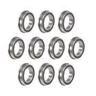 F6802-2RS Flanged Ball Bearing 15x24x5mm Sealed Chrome Steel Flange Rip Bearings 10pcs