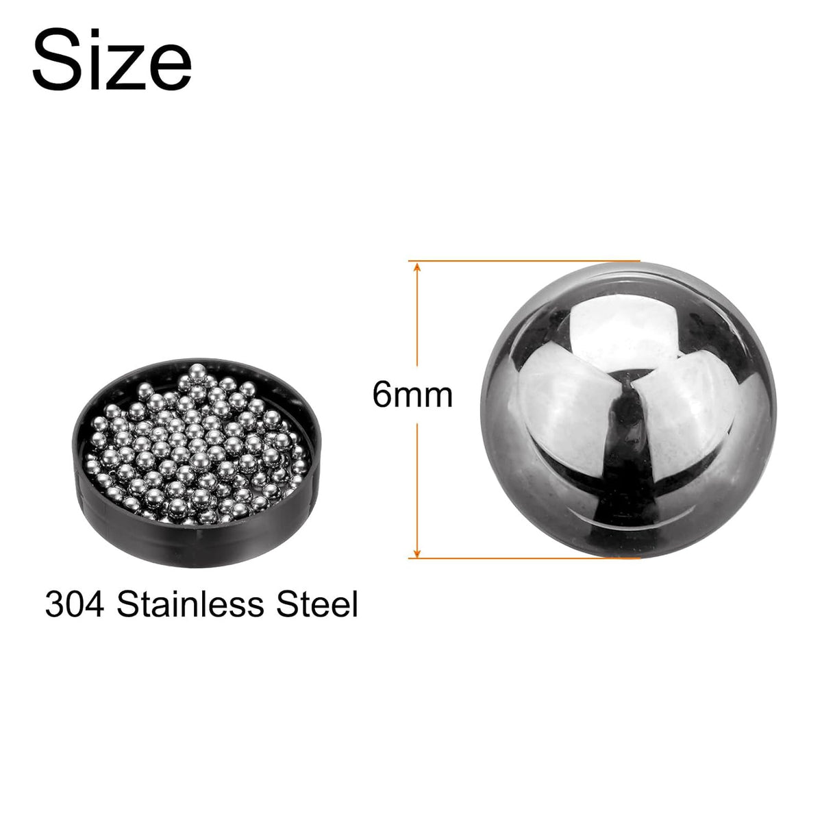 LinkMejor: 500 bolas de acero inoxidable de 4 mm, precisión en su fabricación. Bolas de rodamiento sólidas en miniatura.