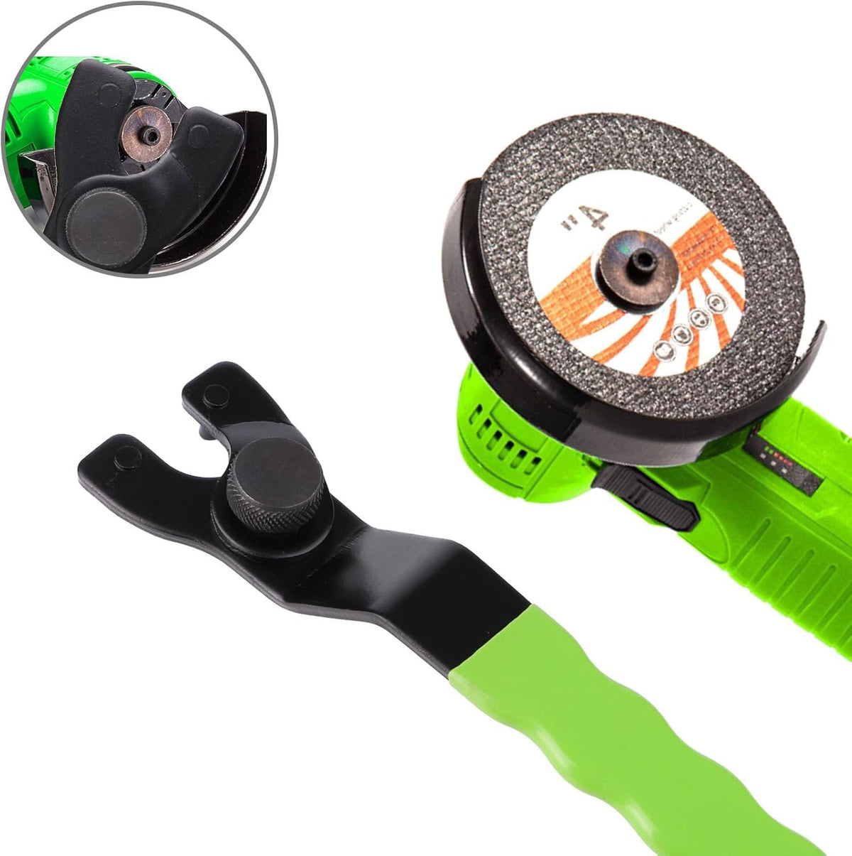 LinkMejor Pin Spanner, Chiave a brugola per frantumatore, Chiave a pin regolabile per macchina frantumatrice angolare (Verde)