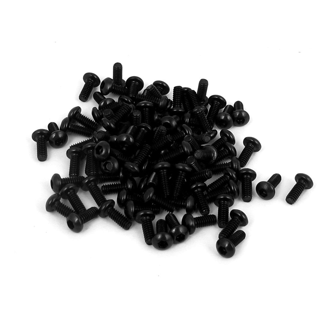 M2x5mm 10.9 Alloy Steel Button Head Hex Socket Cap Screw Bolt 100pcs