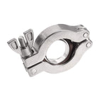 Vacuum Clamp 46mm x 30.5mm KF25 Single Pin Clamp Wing Nut with Center Ring for Ferrule TC