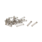 Compression Spring,304 Stainless Steel,2mm OD,0.3mm Wire Size,10mm Free Length,Silver Tone,20Pcs